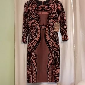 Beige by ECI velvet dress sz6